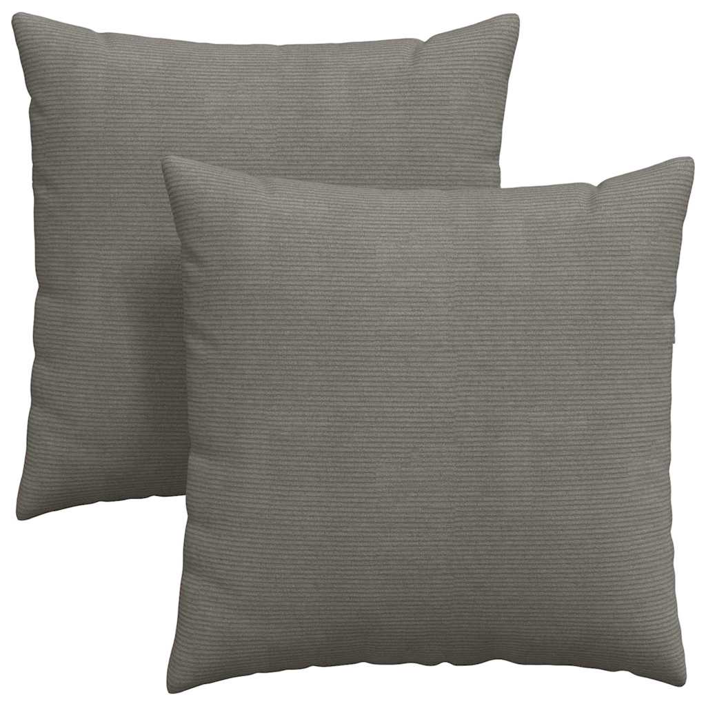 Cuscini da Divano 2 pcs Grigio chiaro 60 x 60 cm | homemem39