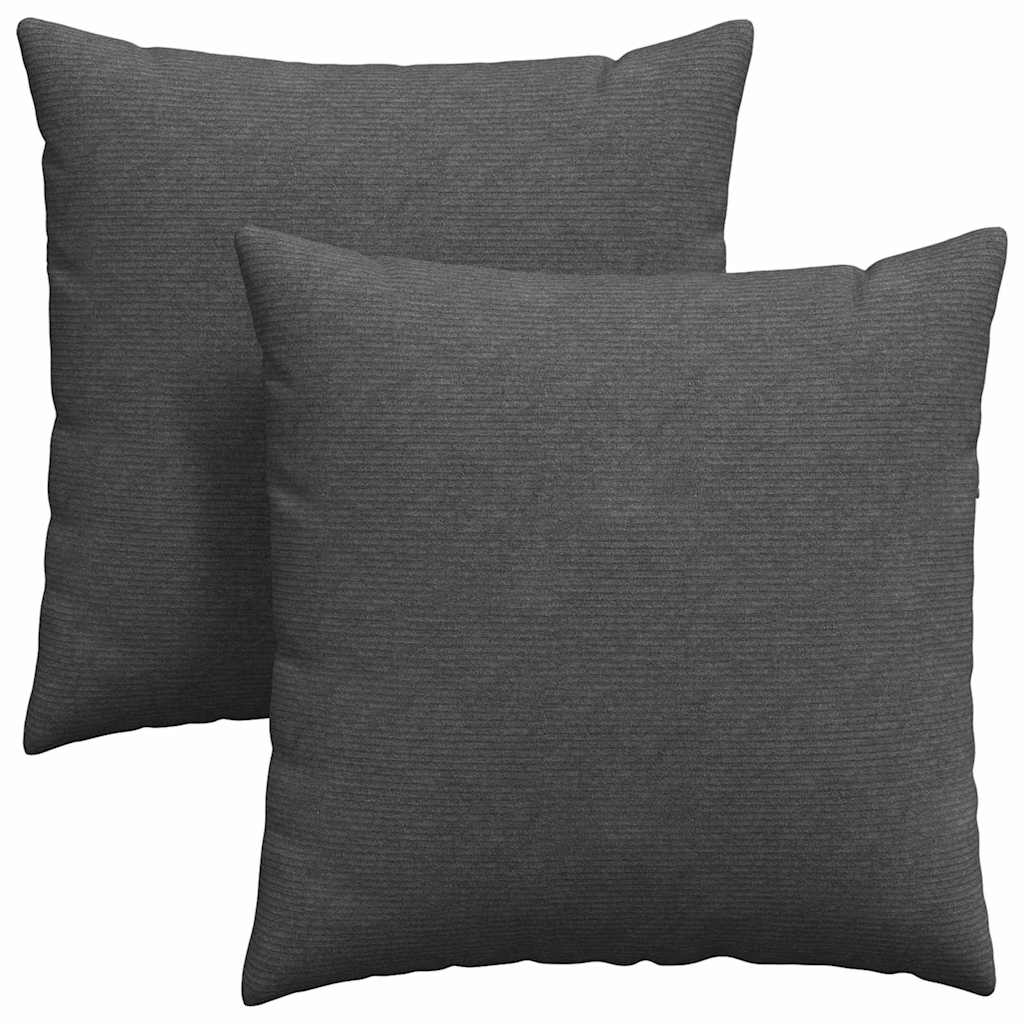 Cuscini da Divano 2 pcs Grigio scuro 60 x 60 cm | homemem39