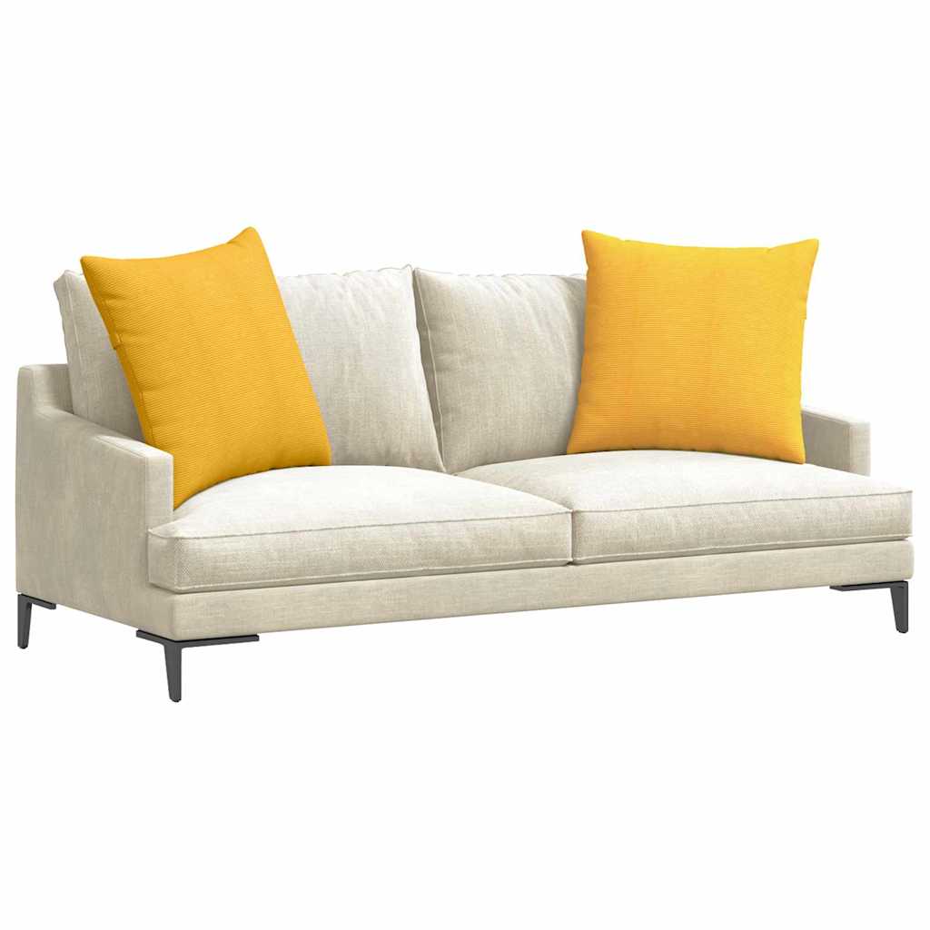 Cuscini da Divano 2 pcs Giallo Chiaro 60 x 60 cm | homemem39