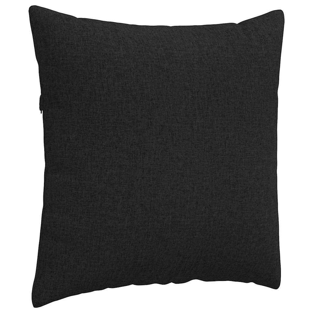 Cuscini da Divano 2 pcs Nero 80 x 80 cm Tessuto