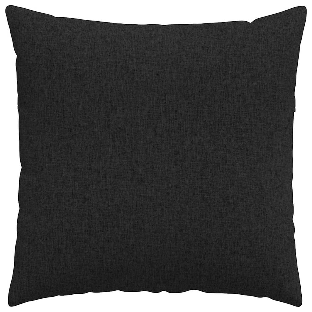 Cuscini da Divano 2 pcs Nero 80 x 80 cm Tessuto | homemem39