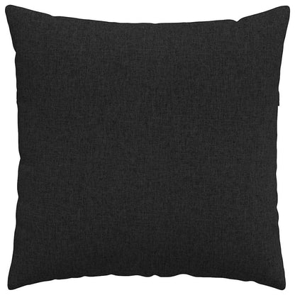 Cuscini da Divano 2 pcs Nero 80 x 80 cm Tessuto | homemem39