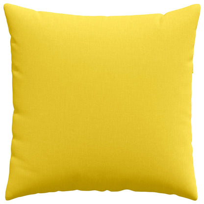 Cuscini da Divano 2 pcs Giallo Chiaro 80 x 80 cm Tessuto | homemem39