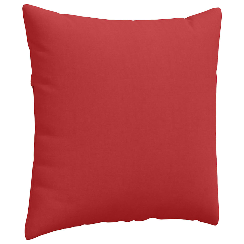 Cuscini da Divano 2 pcs Rosso 80 x 80 cm Tessuto | homemem39