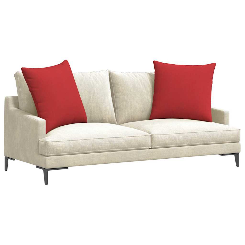 Cuscini da Divano 2 pcs Rosso 80 x 80 cm Tessuto | homemem39