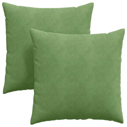 Cuscini da Divano 2 pcs Verde chiaro 80 x 80 cm | homemem39