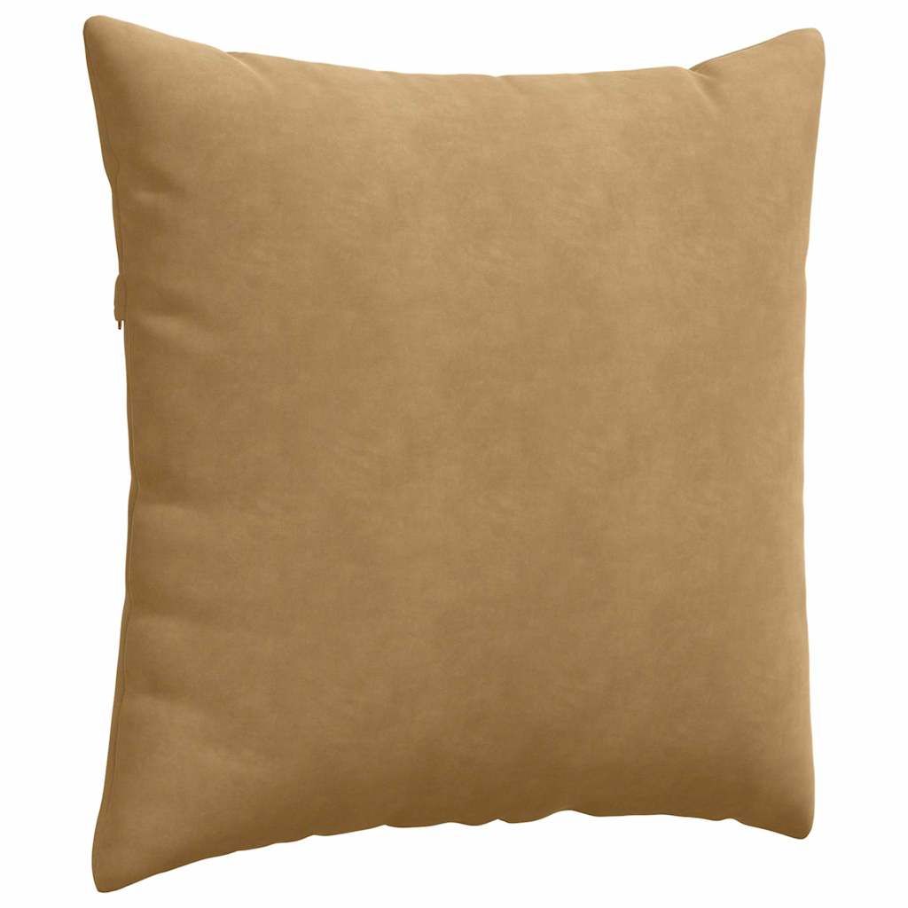 Cuscini da Divano 2 pcs Marrone 80 x 80 cm Tessuto in Cords | homemem39