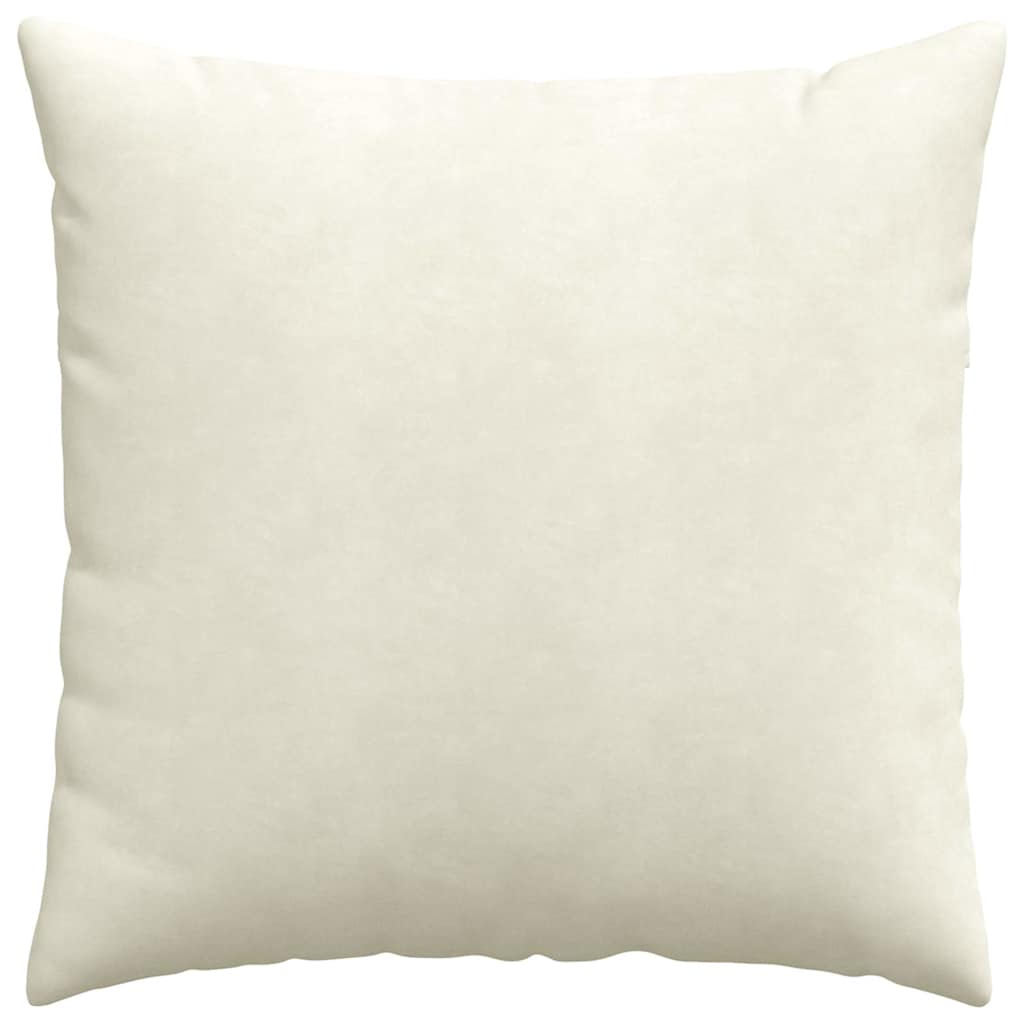 Cuscini da Divano 2 pcs Crema 80 x 80 cm Tessuto in Cords | homemem39