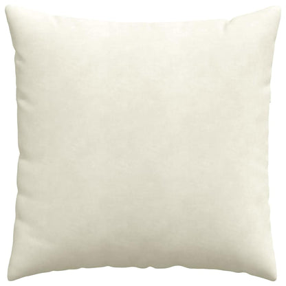 Cuscini da Divano 2 pcs Crema 80 x 80 cm Tessuto in Cords