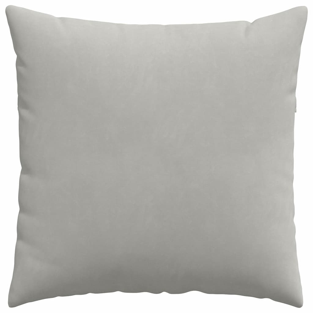 Cuscini da Divano 2 pcs Grigio chiaro 80 x 80 cm Tessuto | homemem39