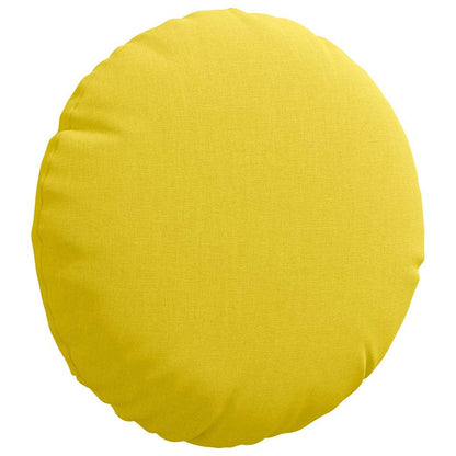 Cuscini per Seduta 2 pcs Giallo Chiaro Ø30 x 13 cm Tessuto | homemem39