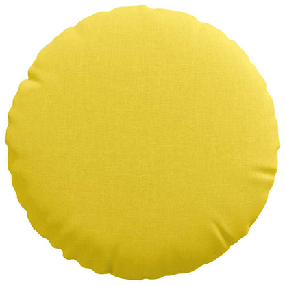 Cuscini per Seduta 2 pcs Giallo Chiaro Ø30 x 13 cm Tessuto | homemem39