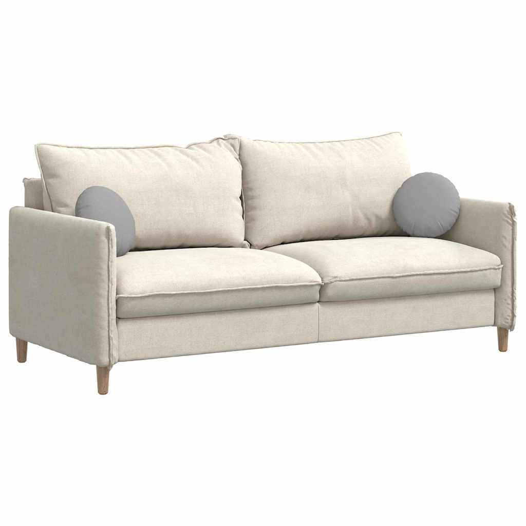 Cuscini per Seduta 2 pcs Grigio Nuvola Ø30 x 13 cm Tessuto | homemem39