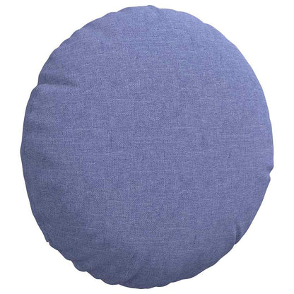 Cuscini per Seduta 2 pcs Blu jeans Ø30 x 13 cm Tessuto | homemem39
