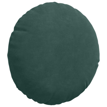 Cuscini per Seduta 2 pcs Verde Scuro Ø30 x 13 cm Velluto