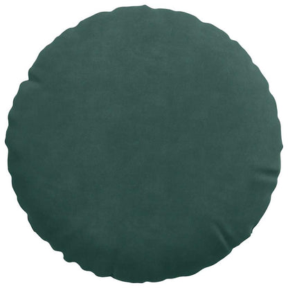Cuscini per Seduta 2 pcs Verde Scuro Ø30 x 13 cm Velluto