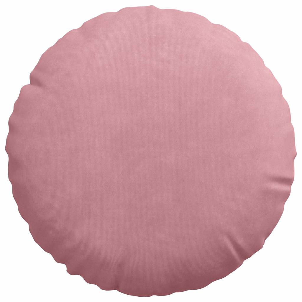 Cuscini per Seduta 2 pcs Rosa Ø30 x 13 cm Velluto | homemem39