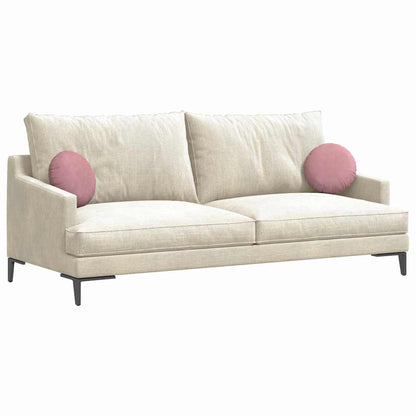Cuscini per Seduta 2 pcs Rosa Ø30 x 13 cm Velluto | homemem39