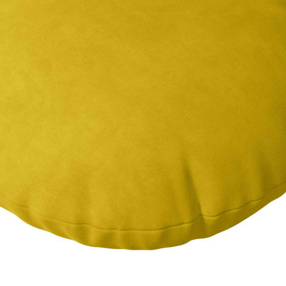 Cuscini per Seduta 2 pcs Giallo Ø30 x 13 cm Velluto | homemem39