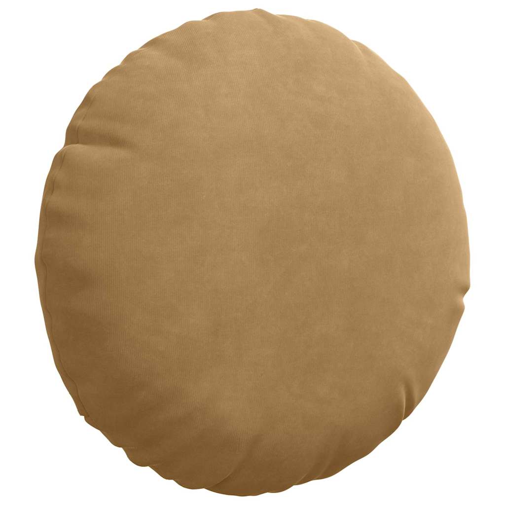 Cuscini per Seduta 2 pcs Marrone Ø30 x 13 cm Velluto | homemem39