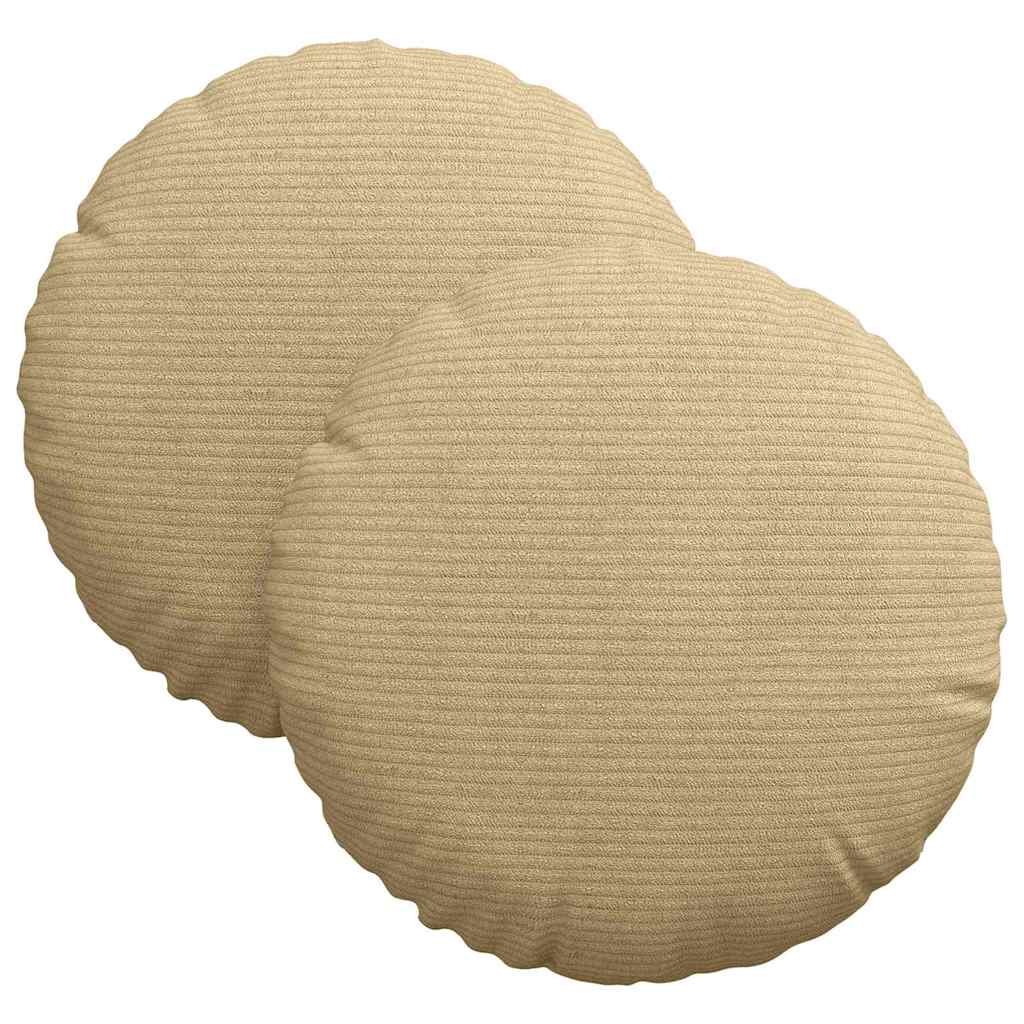 Cuscini per Seduta 2 pcs Grigio Verde Ø30 x 13 cm | homemem39