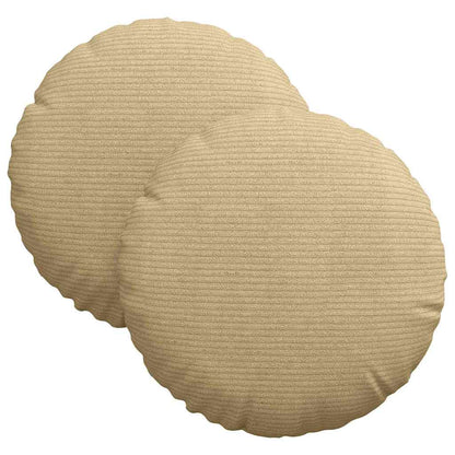 Cuscini per Seduta 2 pcs Grigio Verde Ø30 x 13 cm