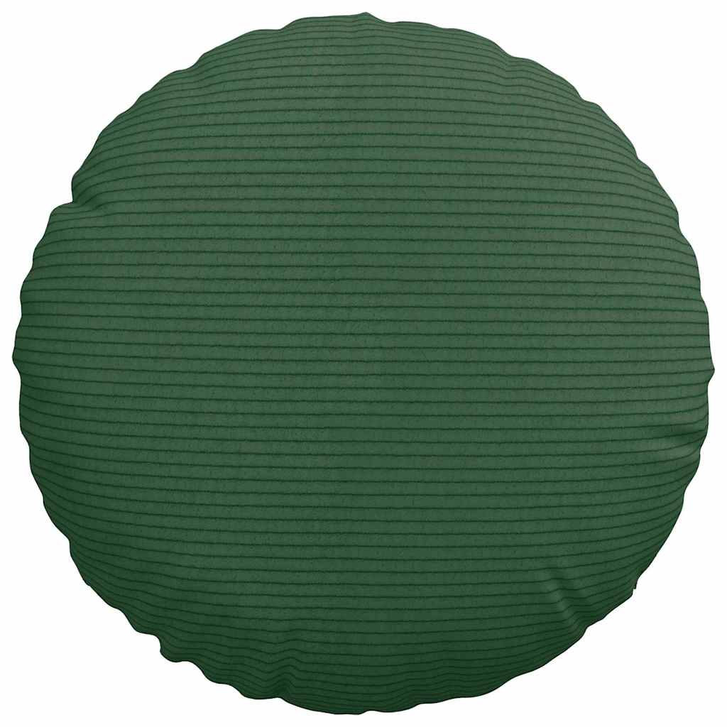 Cuscini per Seduta 2 pcs Verde Scuro Ø30 x 13 cm