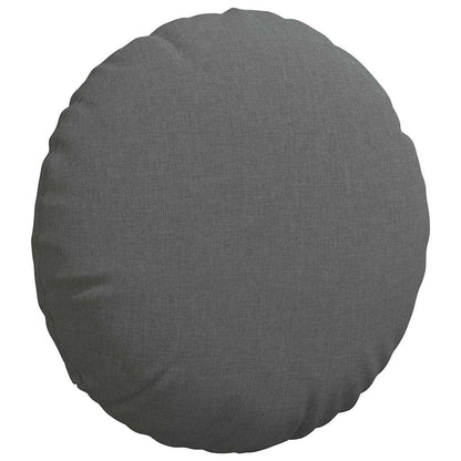 Cuscini per Seduta 2 pcs Grigio scuro Ø40 x 13 cm Tessuto