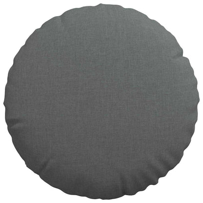 Cuscini per Seduta 2 pcs Grigio scuro Ø40 x 13 cm Tessuto | homemem39