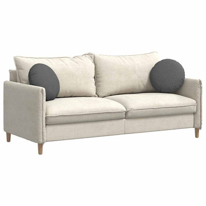 Cuscini per Seduta 2 pcs Grigio scuro Ø40 x 13 cm Tessuto | homemem39