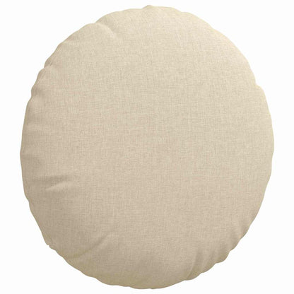 Cuscini per Seduta 2 pcs Crema Ø40 x 13 cm Tessuto | homemem39