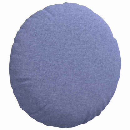 Cuscini per Seduta 2 pcs Blu jeans Ø40 x 13 cm Tessuto | homemem39