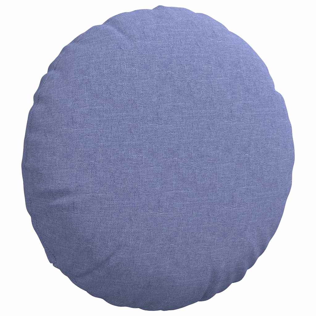 Cuscini per Seduta 2 pcs Blu jeans Ø40 x 13 cm Tessuto