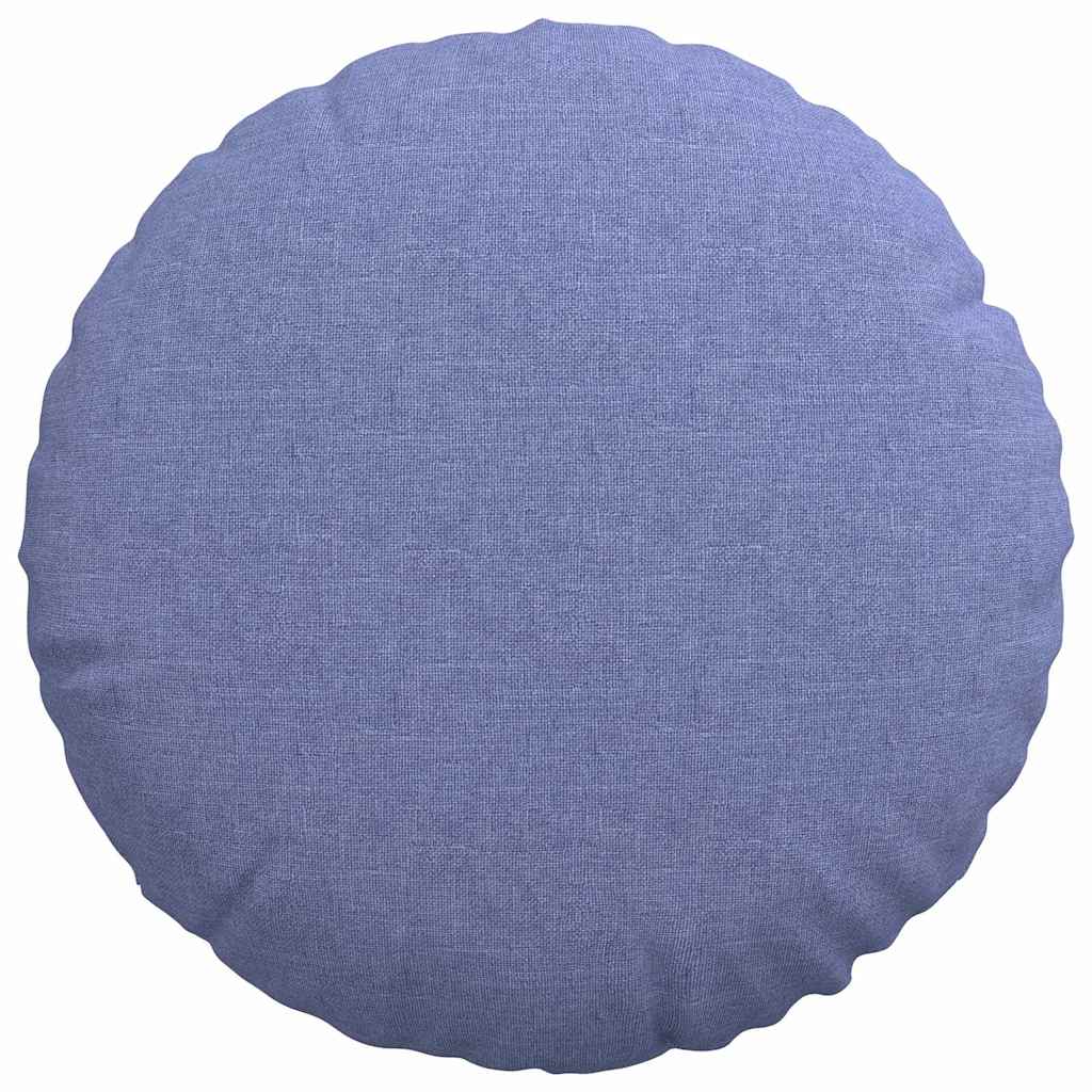 Cuscini per Seduta 2 pcs Blu jeans Ø40 x 13 cm Tessuto | homemem39