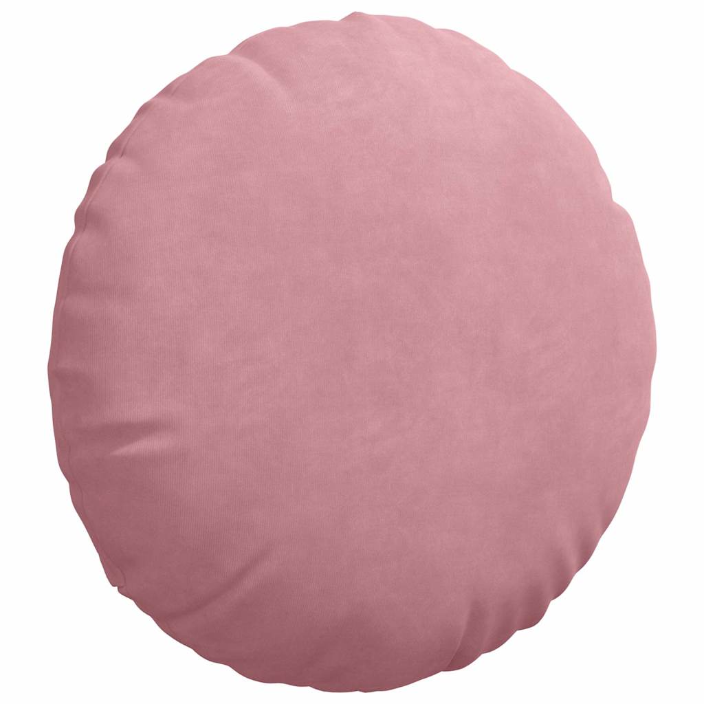 Cuscini per Seduta 2 pcs Rosa Ø 40 x 13 cm Velluto | homemem39