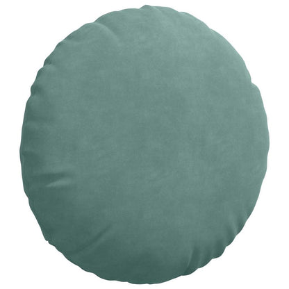 Cuscini per Seduta 2 pcs Verde Mare Ø 40 x 13 cm Velluto | homemem39