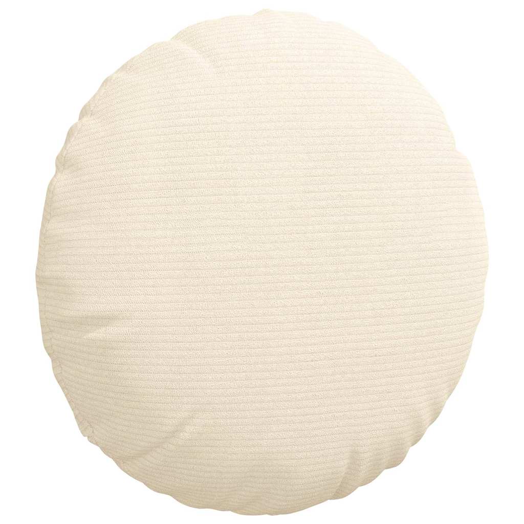 Cuscini per Seduta 2 pcs Crema Ø 40 cm Tessuto in Cords | homemem39