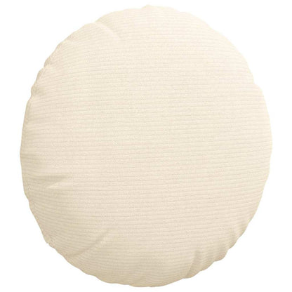 Cuscini per Seduta 2 pcs Crema Ø 40 cm Tessuto in Cords