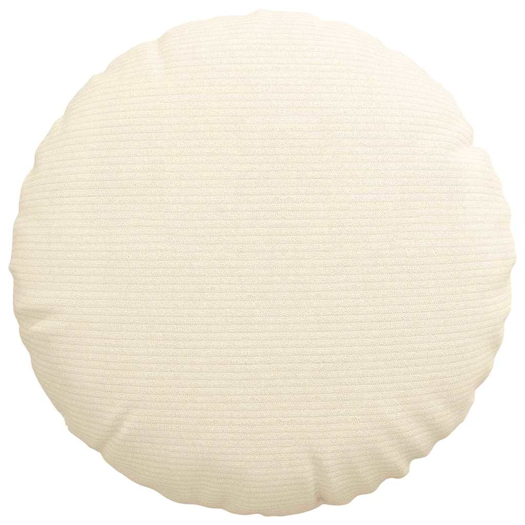Cuscini per Seduta 2 pcs Crema Ø 40 cm Tessuto in Cords | homemem39