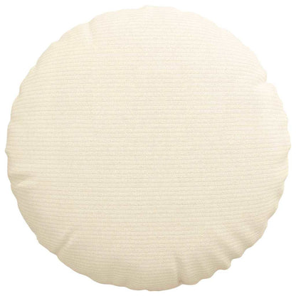 Cuscini per Seduta 2 pcs Crema Ø 40 cm Tessuto in Cords