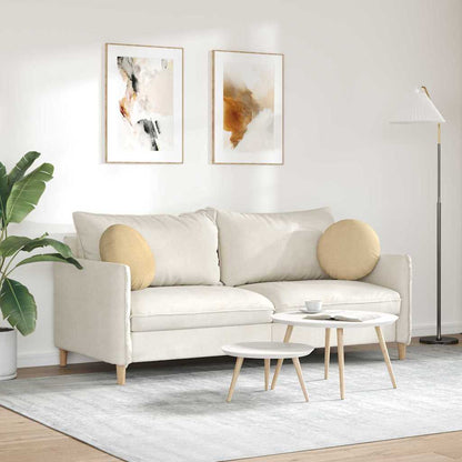 Cuscini per Seduta 2 pcs Grigio Verde Ø 40 cm Tessuto in Cords | homemem39