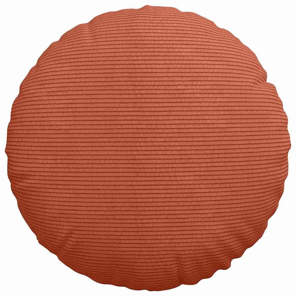 Cuscini per Seduta 2 pcs Rosso Arancio Ø 40 cm Tessuto in Cords | homemem39