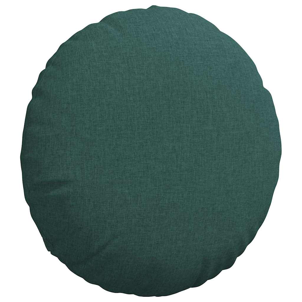 Cuscini per Seduta 2 pcs Verde Scuro Ø50 x 19 cm Tessuto | homemem39