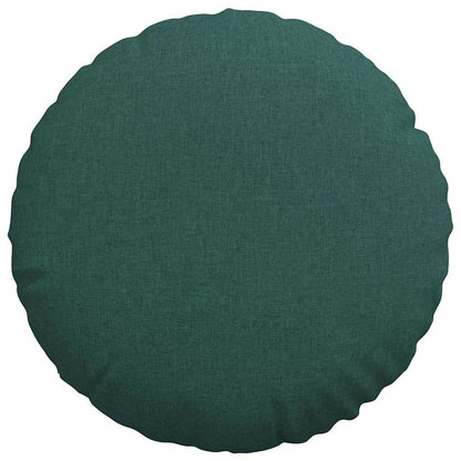 Cuscini per Seduta 2 pcs Verde Scuro Ø50 x 19 cm Tessuto