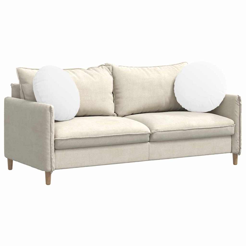 Cuscini per Seduta 2 pcs Bianco Ø50 x 19 cm Tessuto | homemem39