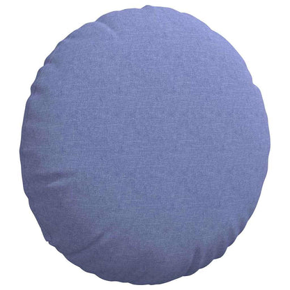 Cuscini per Seduta 2 pcs Blu jeans Ø50 x 19 cm Tessuto