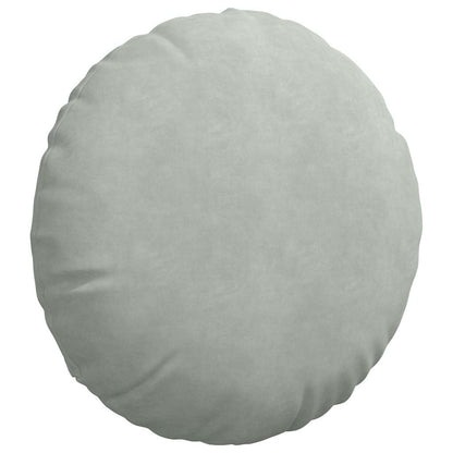Cuscini per Seduta 2 pcs Grigio chiaro Ø50 x 19 cm Velluto | homemem39