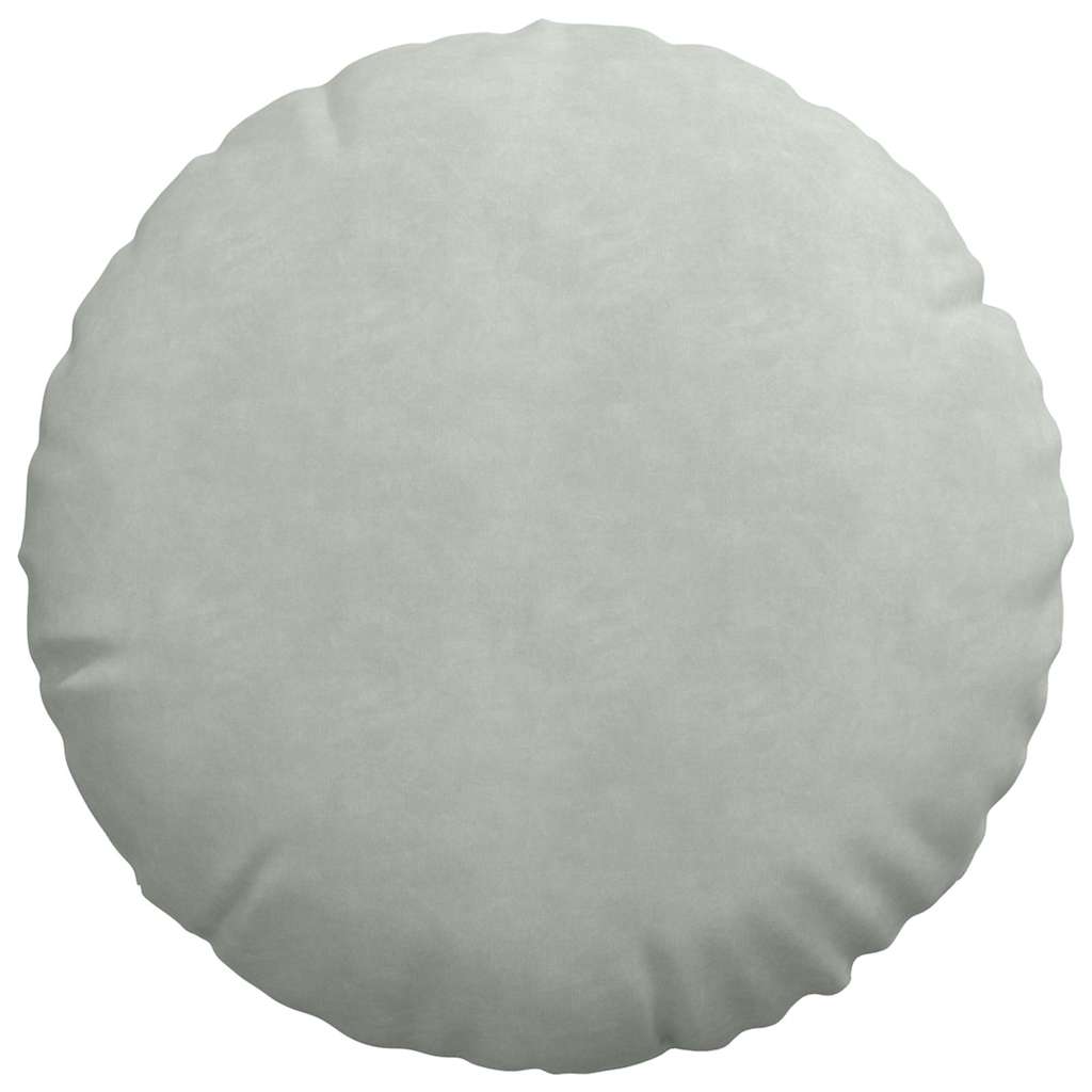 Cuscini per Seduta 2 pcs Grigio chiaro Ø50 x 19 cm Velluto | homemem39