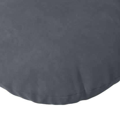 Cuscini per Seduta 2 pcs Grigio scuro Ø50 x 19 cm Velluto | homemem39
