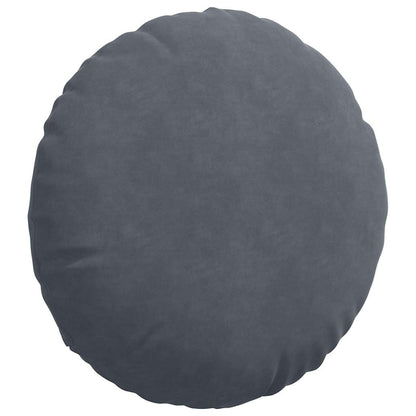 Cuscini per Seduta 2 pcs Grigio scuro Ø50 x 19 cm Velluto | homemem39